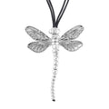 Dragonfly Necklace 28-30 Inches in Silvertone - Sticky add to cart bar
