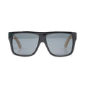 Bamfy Oakland UV400 Sunglasses with Bamboo Legs and Case -Black - Sticky add to cart bar