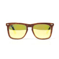 Bamfy Monica UV400 Sunglasses with Bamboo Legs and Case -Woodsy Gold - Sticky add to cart bar