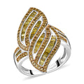 One Time Only Diamond Cluster Ring in Platinum Over Sterling Silver (Size 10.0) 1.50 ctw - Sticky add to cart bar