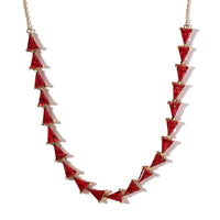 Lab Created Padparadscha Sapphire Necklace 18-20 Inches in Vermeil Yellow Gold Over Sterling Silver 23.65 ctw
