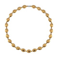 Silver Color Hematite Beaded Necklace 20 Inches in Silvertone 371.00 ctw - Sticky add to cart bar
