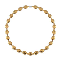 Silver Color Hematite Beaded Necklace 20 Inches in Silvertone 371.00 ctw