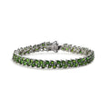 D'Joy Chrome Diopside Bracelet in Platinum Over Sterling Silver (6.50 In) 12.75 ctw - Sticky add to cart bar