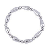 Golden Color Hematite Beaded Stretch Bracelet 148.00 ctw