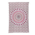 100% Cotton Screen Printed Tapestry Wall Hanging Design: Mandala  Color: Pink  Size: 75x50 inch - Sticky add to cart bar