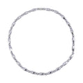 Silver Color Hematite Beaded Necklace 20 Inches in Silvertone 354.00 ctw - Sticky add to cart bar