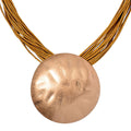 Designer Vintage Style Oval Shaped Necklace 20 Inches in Silvertone - Sticky add to cart bar