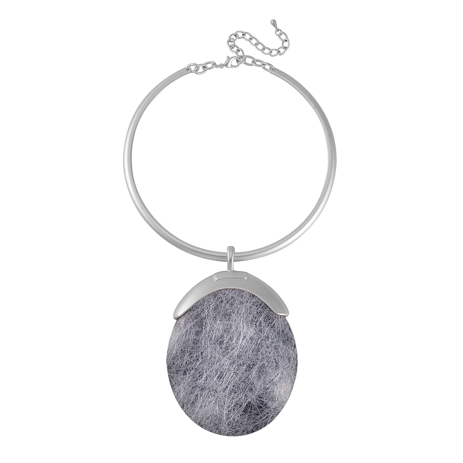 Chroma Choker Necklace in Silvertone