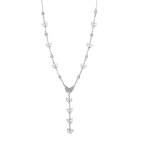 Austrian Crystal Necklace (28-30 Inches) in Silvertone
