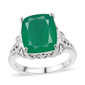 Karis Verde Onyx Solitaire Ring in Platinum Bond 4.50 ctw - Sticky add to cart bar