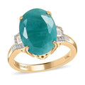 Luxoro 10K Yellow Gold Premium Grandidierite and Diamond Ring (Size 10.0) 6.50 ctw - Sticky add to cart bar