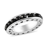 Shungite Eternity Band Ring in 14K YG Over Copper 5.00 ctw
