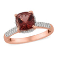 Red Apatite and Moissanite Ring in Vermeil Rose Gold Over Sterling Silver 2.25 ctw - Sticky add to cart bar