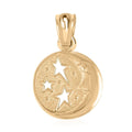 10K Yellow Gold Medallion Pendant - Sticky add to cart bar