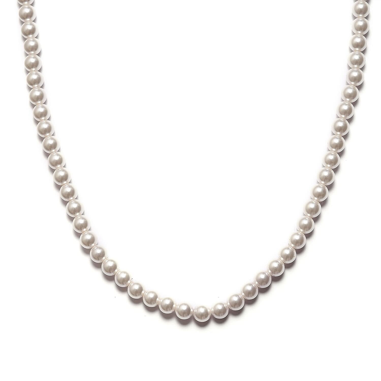 Austrian Crystal Beaded Necklace 20 Inches in Sterling Silver