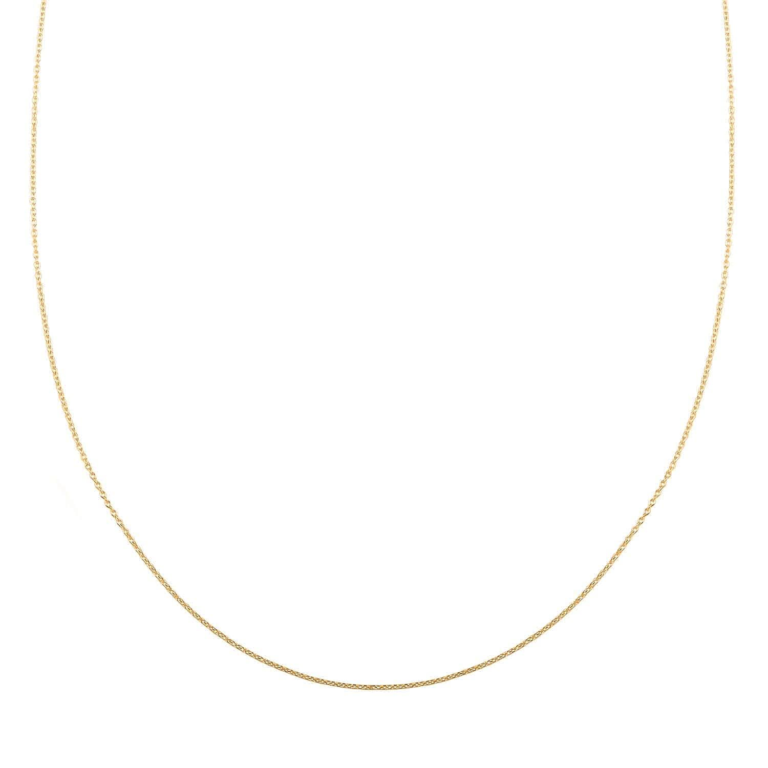 14K Yellow Gold 0.85mm Rolo Chain 18 Inches 0.90 Grams