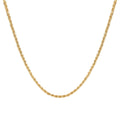 10K Yellow Gold 2.5mm Rope Necklace (24 Inches) (3.8g) - Sticky add to cart bar