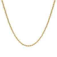 10K Yellow Gold 2.5mm Rope Necklace (24 Inches) (3.8g)