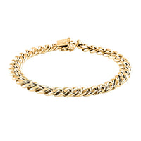 10K Yellow Gold 8.64mm Miami Cuban Chain Bracelet (8.00 In) 18 Grams