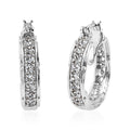 Karis White Crystal Hoop Earrings - Sticky add to cart bar