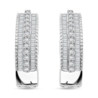 Diamond Earrings in 14K Yellow Gold Over Sterling Silver 0.50 ctw