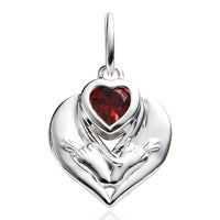 Mozambique Garnet Pendant in Sterling Silver 0.60 ctw