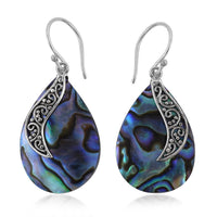 Abalone Shell Radiance Earrings in Sterling Silver