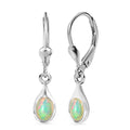 Ethiopian Welo Opal Lever Back Earrings in Platinum Over Sterling Silver 0.50 ctw - Sticky add to cart bar