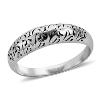 Bali Legacy Sterling Silver Floral Ring 4.50 Grams