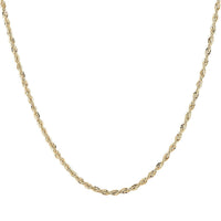 10K Yellow Gold 6.5mm Rope Necklace 20 Inches 17 Grams