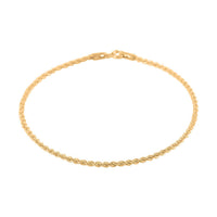 10K Yellow Gold 1.6mm Quint Rope Bracelet