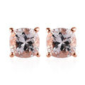 Pink Morganite Earrings in Vermeil Rose Gold Over Sterling Silver 1.60 ctw - Sticky add to cart bar