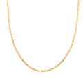 14K Yellow Gold 3MM Polished Figaro Paperclip Necklace 20 Inches 5.40 Grams - Sticky add to cart bar