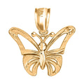 Made in America 10K Yellow Gold Butterfly Pendant 0.60 Grams - Sticky add to cart bar