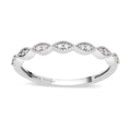 Diamond Ring in Platinum Over Sterling Silver 0.10 ctw - Sticky add to cart bar