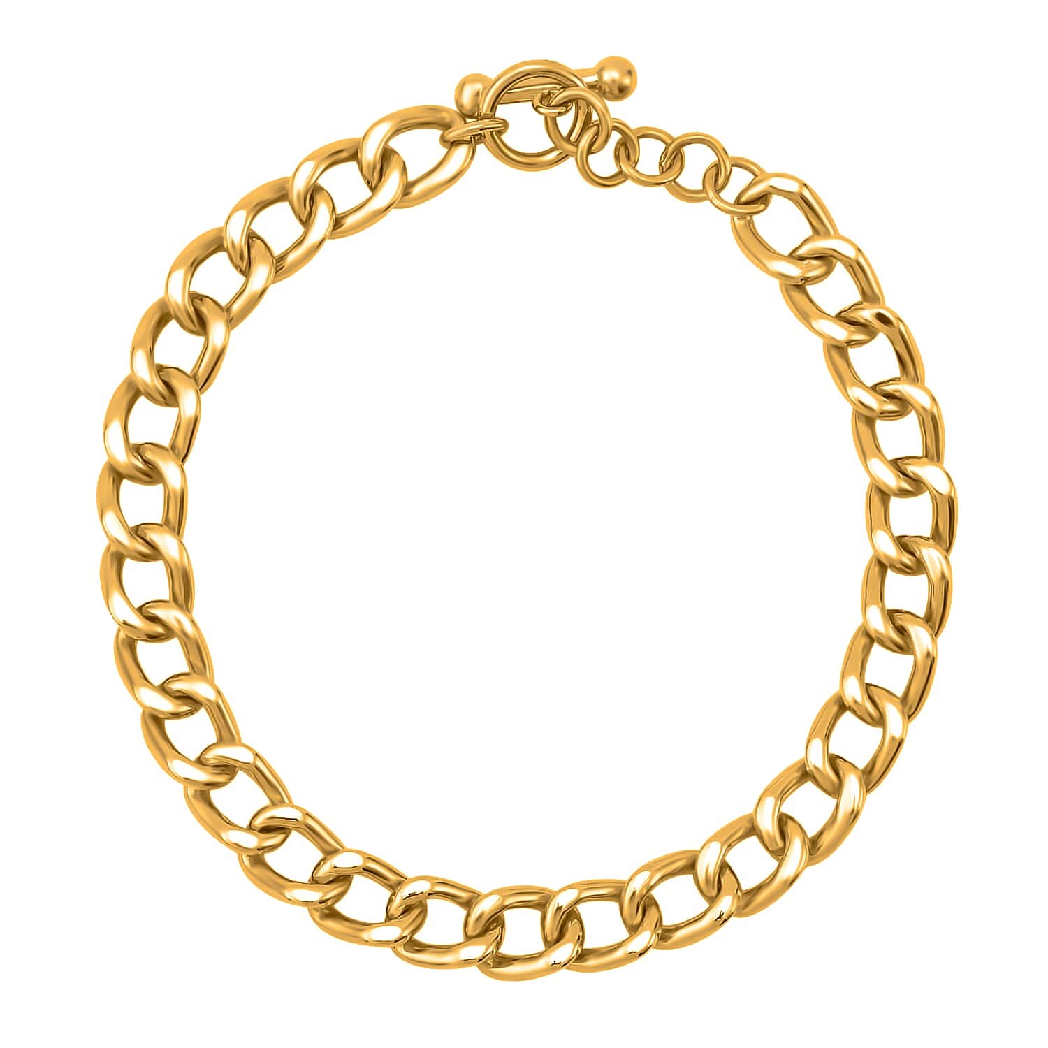 24K Yellow Gold 4mm Curb Bracelet (6.50 In) 9 Grams (Del. in 7-10 Days)