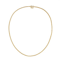 24K Yellow Gold 2mm Twisted Rope Chain Necklace 18 Inches 13.10 Grams