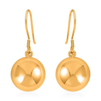 Ankur Treasure Chest 24K Yellow Gold Electroform Beads Dangle Earrings 4.50 Grams