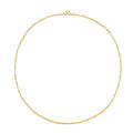 24K Yellow Gold Fancy Twisted Link Necklace 20 Inches 6.50 Grams - Sticky add to cart bar