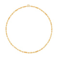 24K Yellow Gold Electroform 4 mm Round Barrel Chain Necklace 18 Inches 11.60 Grams - Sticky add to cart bar