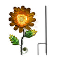 Green and Orange Flower Pattern Outdoor Garden Decoration (7.2"x7.2"x31.5") - Sticky add to cart bar