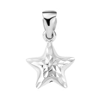 950 Platinum Electroform Star Pendant, 950 Platinum Pendant, Electroform Pendant, Diamond Cut Pendant, Gifts For Her 1 Grams