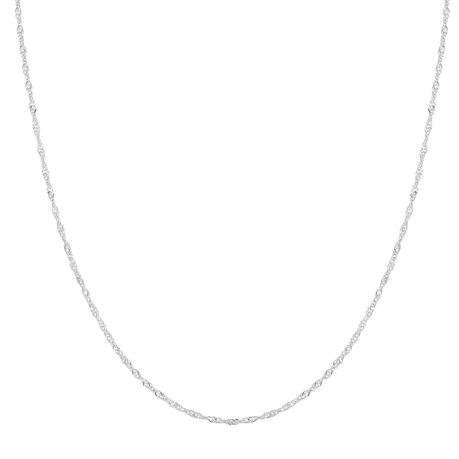 950 Platinum Singapore Chain Necklace 20 Inches 4.25 Grams