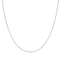 Mirror-finish Twist Link Chain Necklace in 950 Platinum 2.70 Grams 22 Inches