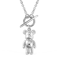 950 Platinum Teddy Bear Necklace (20 Inches) with Lobster Lock (6.50 g)