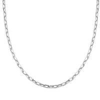 950 Platinum 6mm Curb Chain Necklace 20 Inches 27.70 Grams