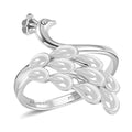 950 Platinum Peacock Ring (Size 9.0) (4 g) - Sticky add to cart bar