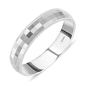 950 Platinum Linear Textured Band Ring (Size 10.0) (5.70 g) - Sticky add to cart bar