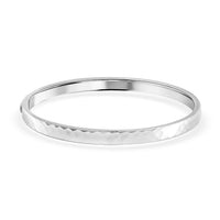 950 Platinum Diamond Cut Bangle Bracelet (6.50 In) (22.70 g)